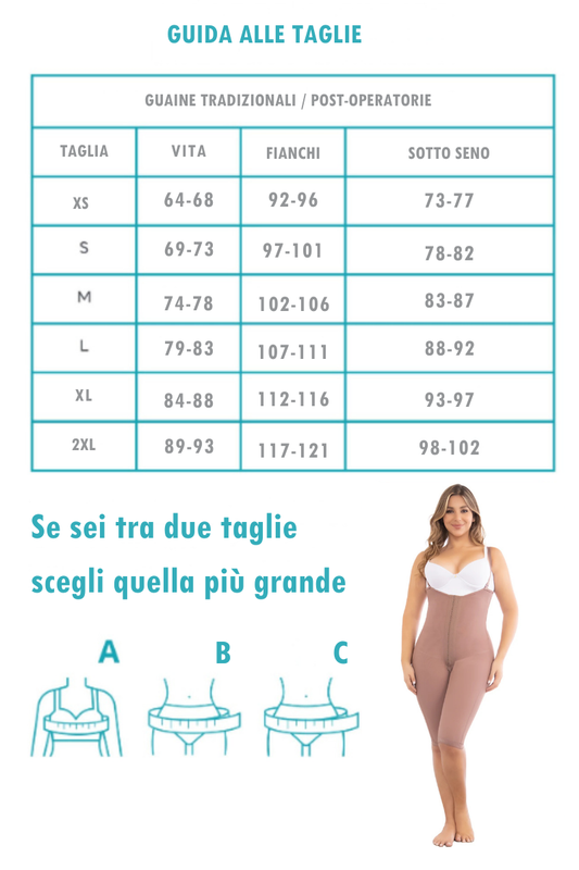 Guida alle taglie giuste