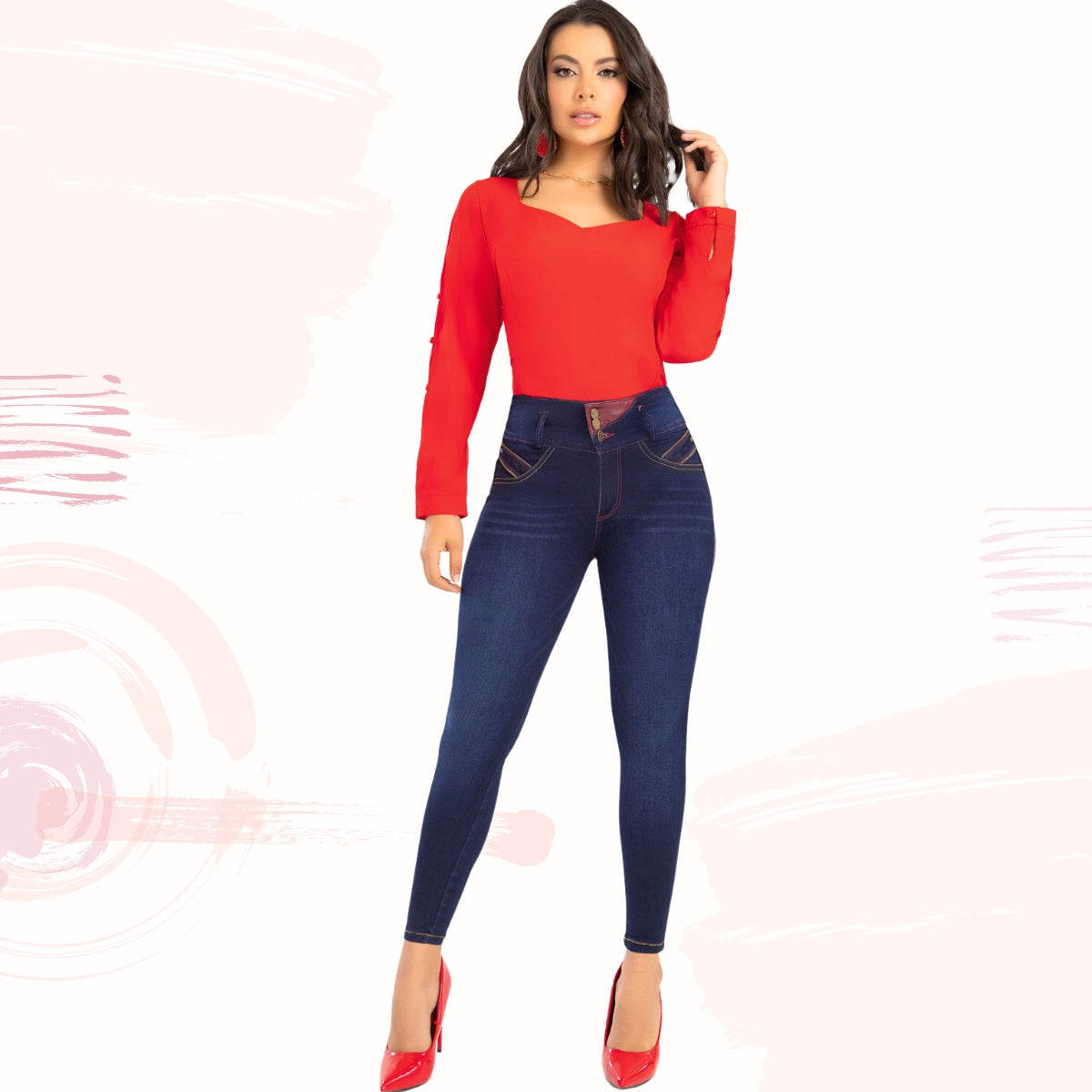 Jeans Push-Up Colombiano 1575 Draxy