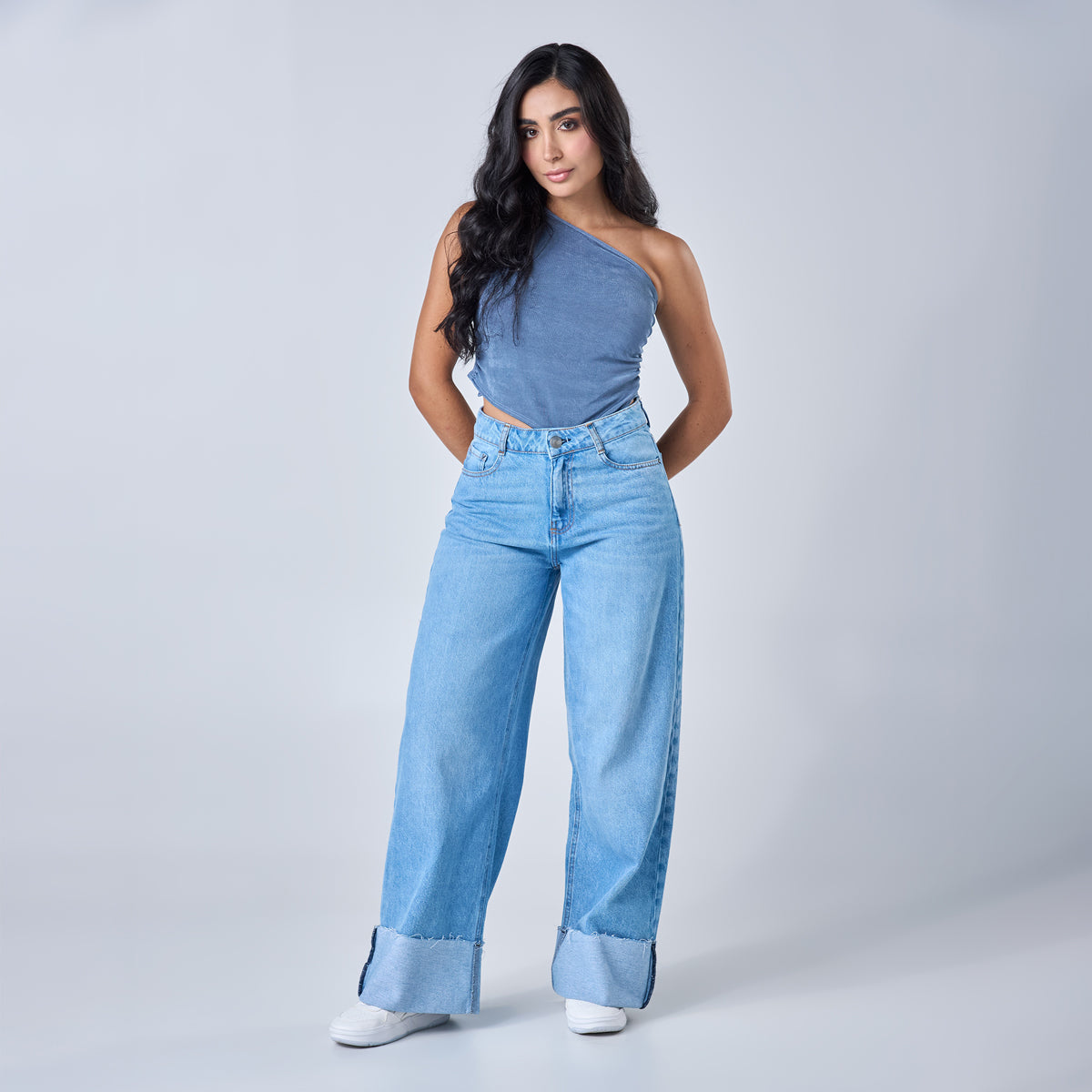 Jeans Colombiano Stilo Wide Leg Tiro Alto ⭐⭐⭐⭐⭐ 2672