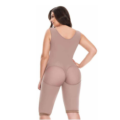 Guaina Modellante al Ginocchio Alta Compressione con Copertura Schiena - Fajate F186