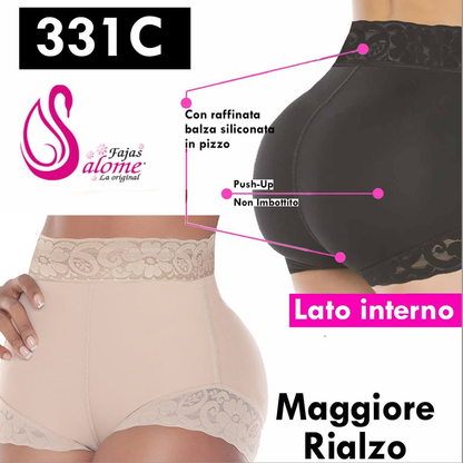 Culotte Push-Up, Alta Compressione Senza Imbottiture  331c Beige