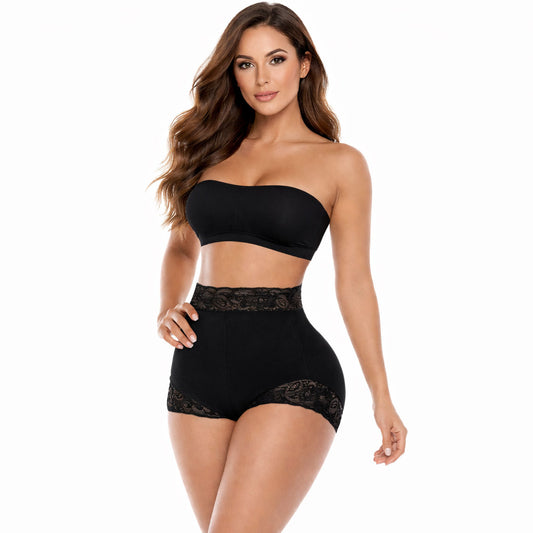 Culotte Push-Up, Alta Compressione Senza Imbottiture  331c Nero