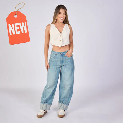 Jeans Colombiano Stilo Barrel USH ⭐⭐⭐⭐⭐ 2692