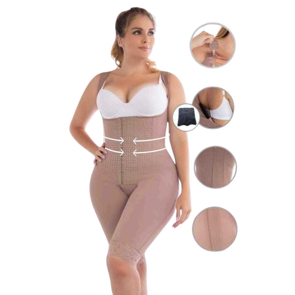 Guaina Ultra-Modellante Alta Compressione con Stecche F478