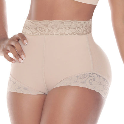 Culotte Push-Up, Alta Compressione Senza Imbottiture  331c Beige