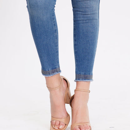 Jeans Push-Up Colombiano Vita Alta, Effetto Lifting Glutei - Divina 2807
