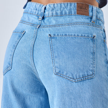 Jeans Colombiano Stilo Wide Leg Tiro Alto 2672