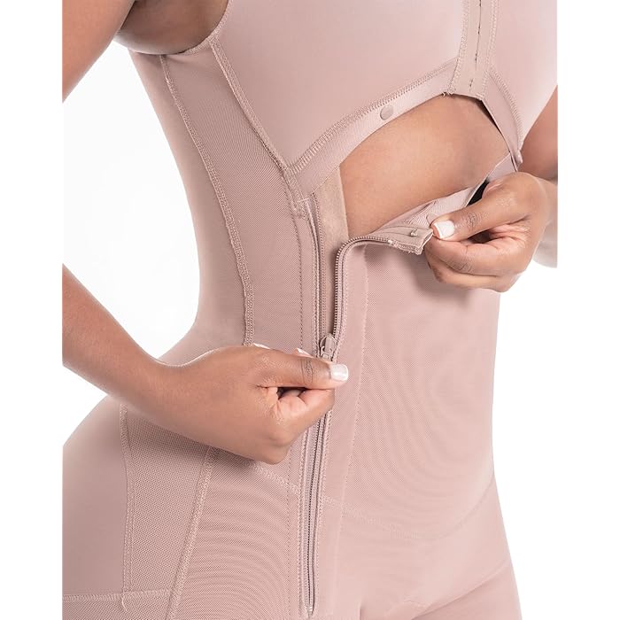 Guaina Modellante con Reggiseno Incorporato e Chiusura Laterale, Alta Compressione - F216