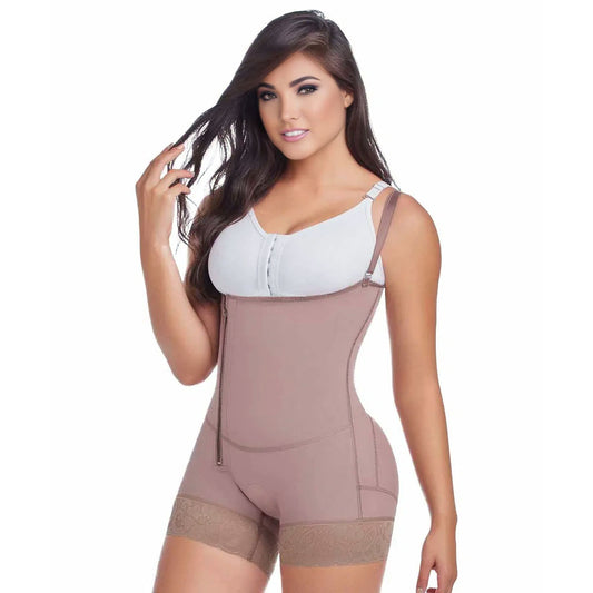 Guaina Modellante Strapless a Short Alta Compressione Push-Up - Fajate F068