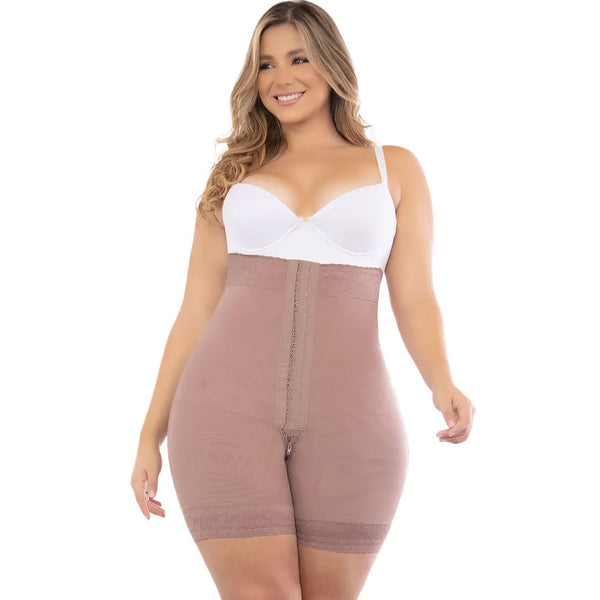 Guaina ad alta compressione a mezza coscia, PushUp lato b F346