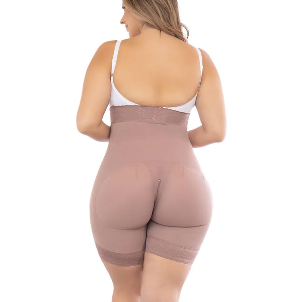 Guaina ad alta compressione a mezza coscia, PushUp lato b F346