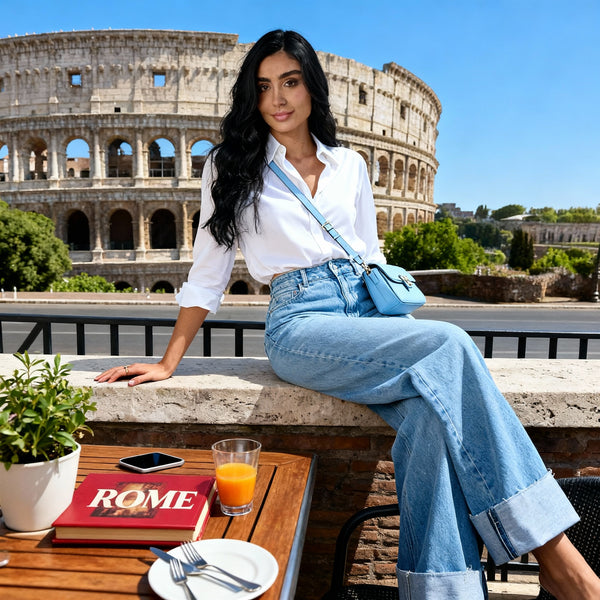 Jeans Colombiano Stilo Wide Leg Tiro Alto ⭐⭐⭐⭐⭐ 2672