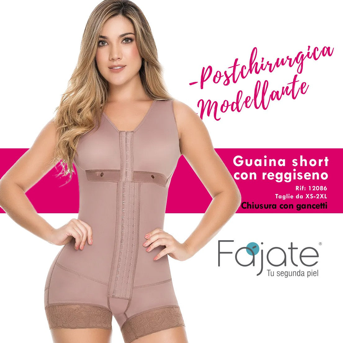 guaina modelante, shapewear, intimo modelante, contenitivo, dimagrante- original modalatina colombiana Fajas Moldeadoras, Fajas Postquirurgicas Levanta Cola fajate milano italia moda latina